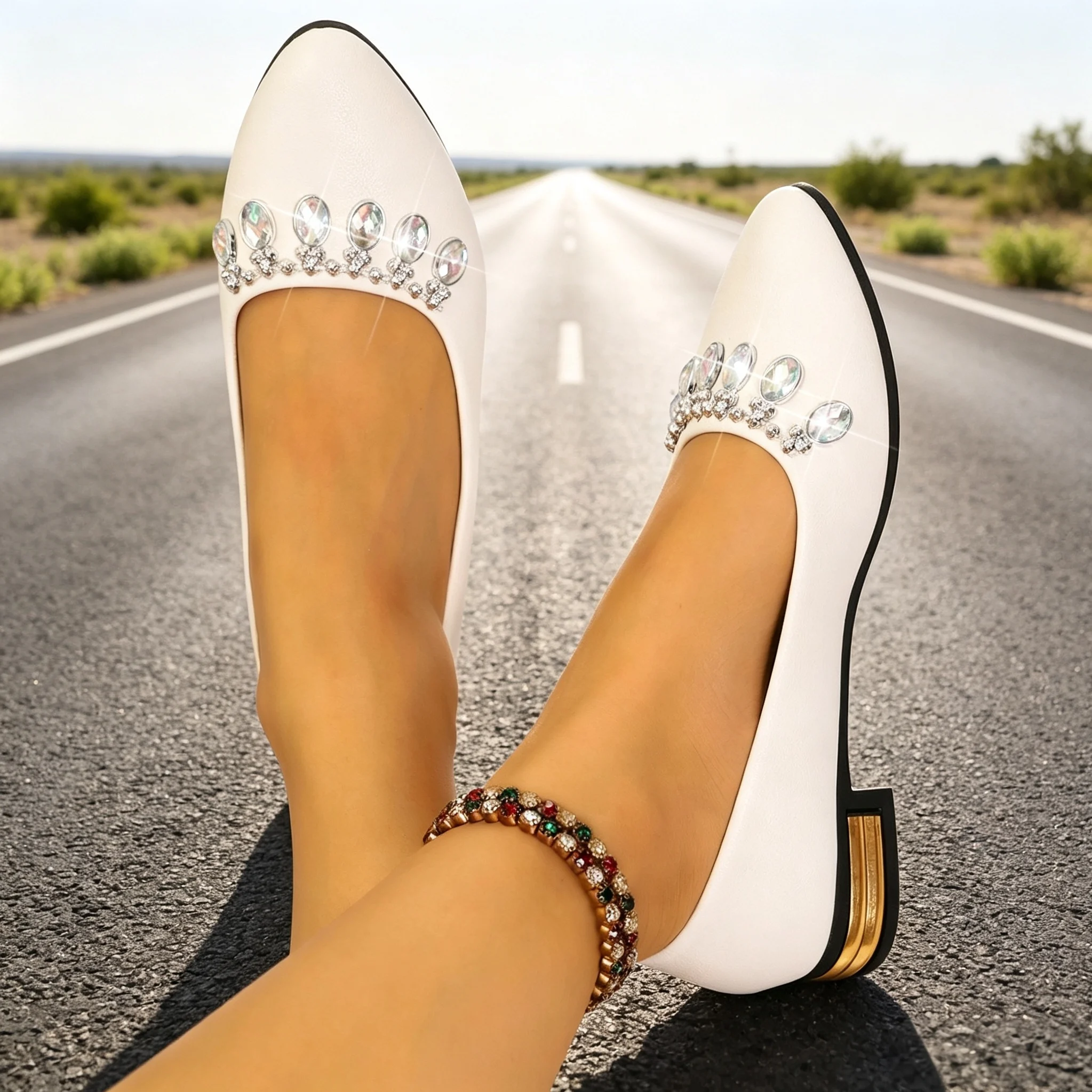 Women Flats Pointed Toe Ballet - đánh giá và giá Heels