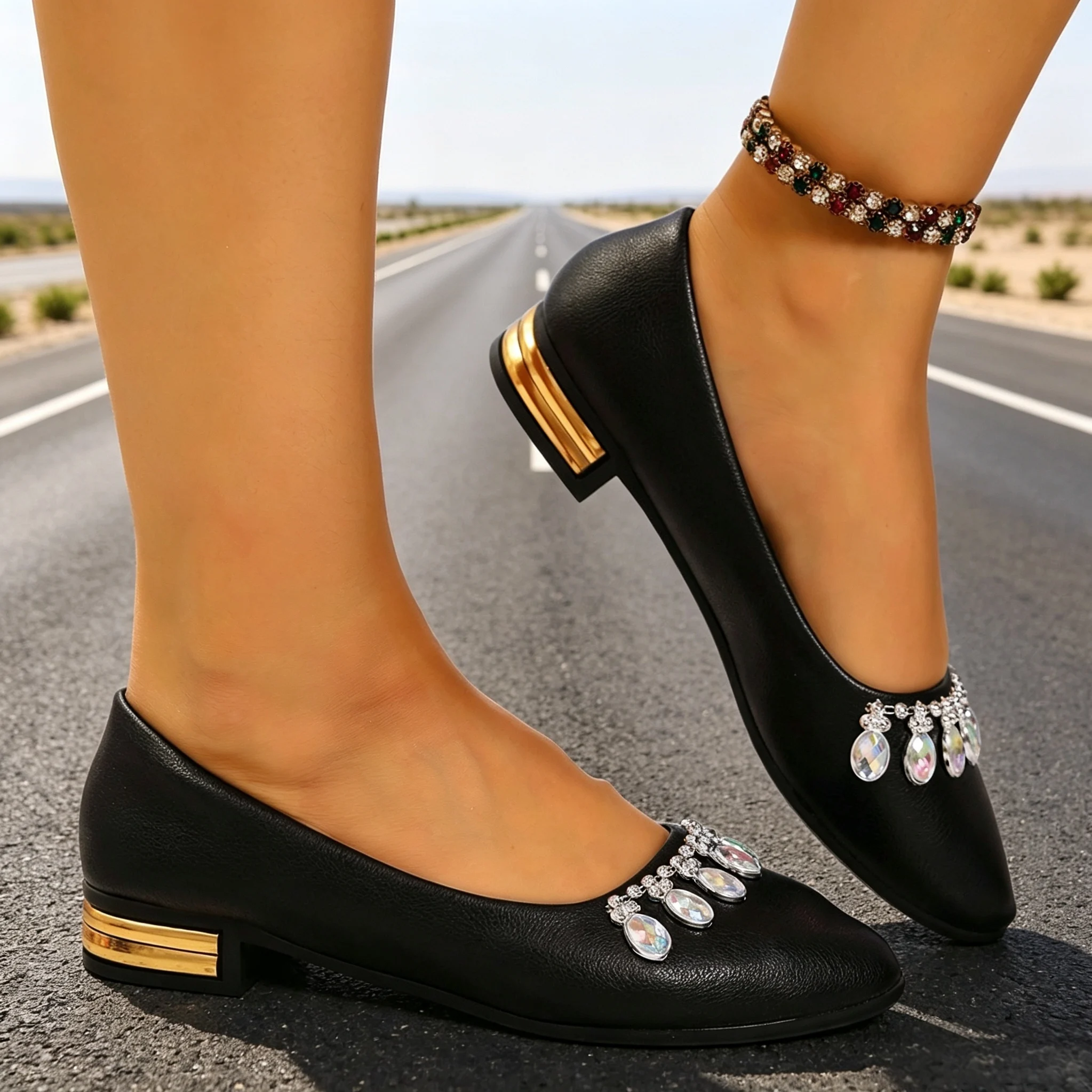 Women Flats Pointed Toe Ballet - đánh giá và giá Heels